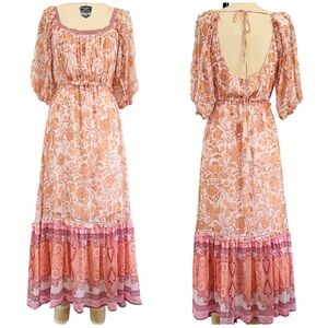 SECRET MISSION x SUPER NATURAL Aviana Floral Maxi Dress Multicolored Size M
